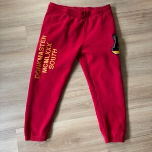 Akoo Men’s Red Sweatpants with‎ Graphic Accents